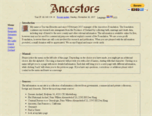 Tablet Screenshot of ancestors.nl